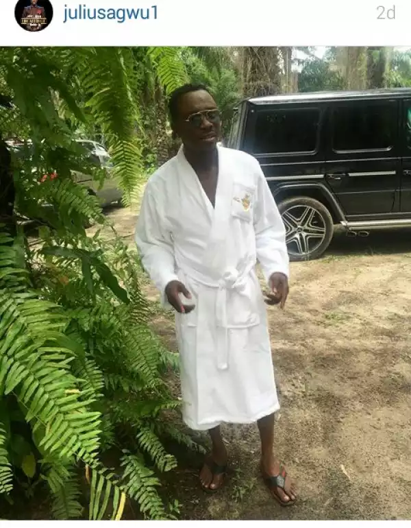Pic: Julius Agwu Fires Back At Fan Who Insulted Him About His Leg On Instagram